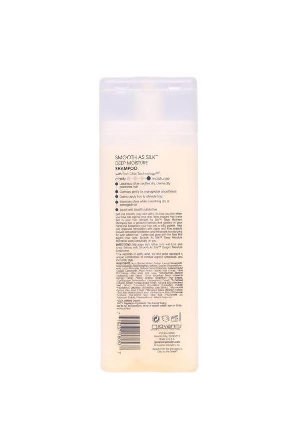 Giovanni Giovanni Smooth As Silk Deep Moisture Shampoo, For Damaged Hair, Increases Shine & Calms Unruly Hair 250ml  - Image 3