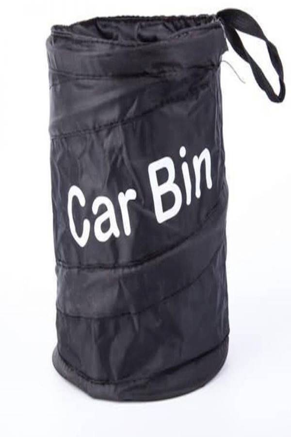 Generic Black Chair Back Type Garbage Bag Car Trash Bucket 