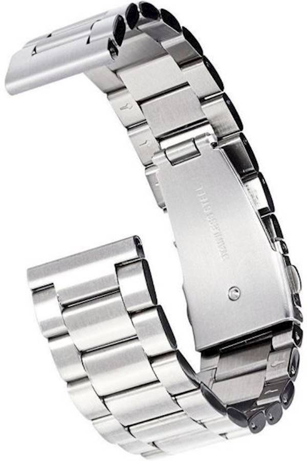 سوار من الستانلس ستيل لساعة سامسونج جير S3 كلاسيك/ S3 فرونتير الذكية، لون فضي - Image 2