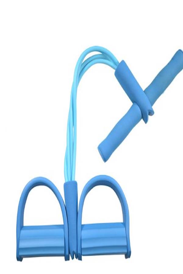 Kanteen Store 4Tube Foot Pedal Pull Rope Resistance Exercise Situp Yoga Fitness Equipmentxsq 900grams 