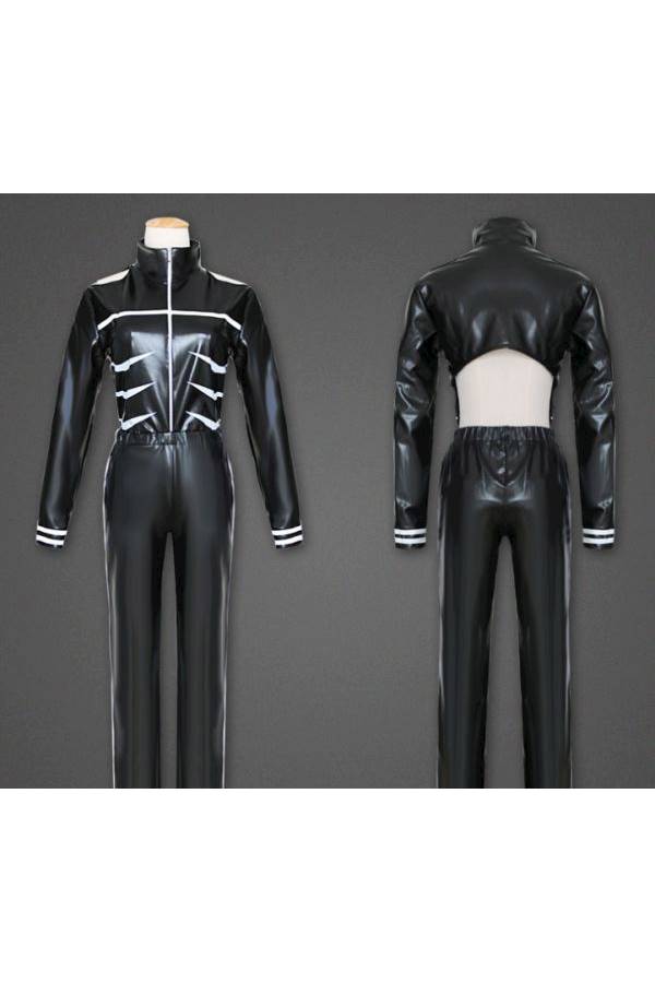 Generic - Japanese Anime Tokyo Ghoul Kaneki Ken Costume Black Fighting Uniform - Image 1