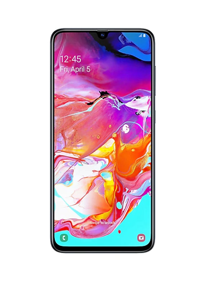 Samsung - Galaxy A70 Dual SIM Black 128GB 6GB RAM 4G LTE - Image 1