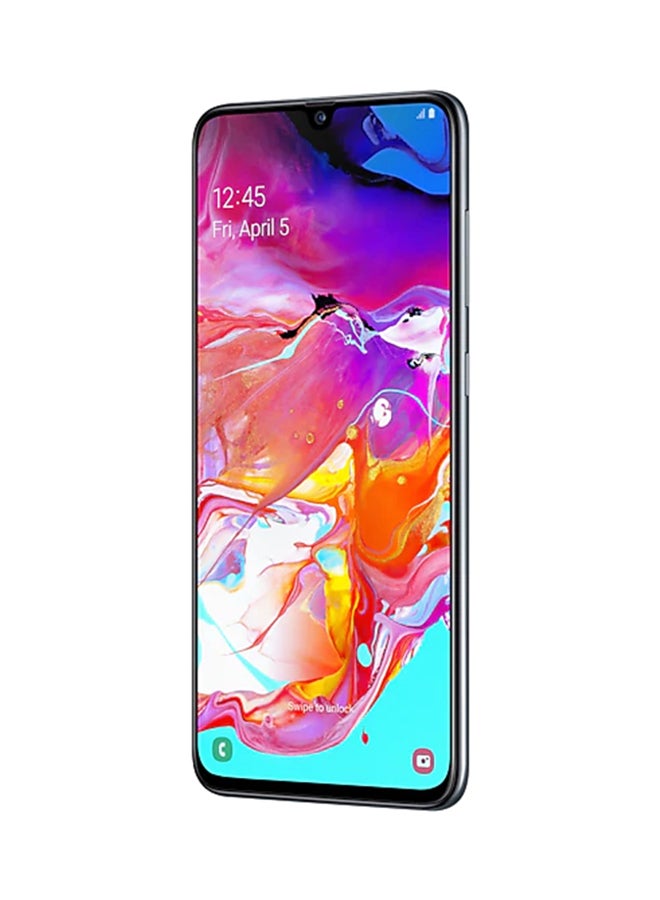 Samsung - Galaxy A70 Dual SIM Black 128GB 6GB RAM 4G LTE - Image 1
