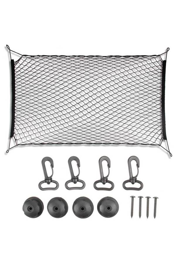 Generic 1 Set Car Trunk Bungy  Nylon Cargo Net SUV Car Truck Storage Adjustable Rear Cargo Organizer  - Image 1