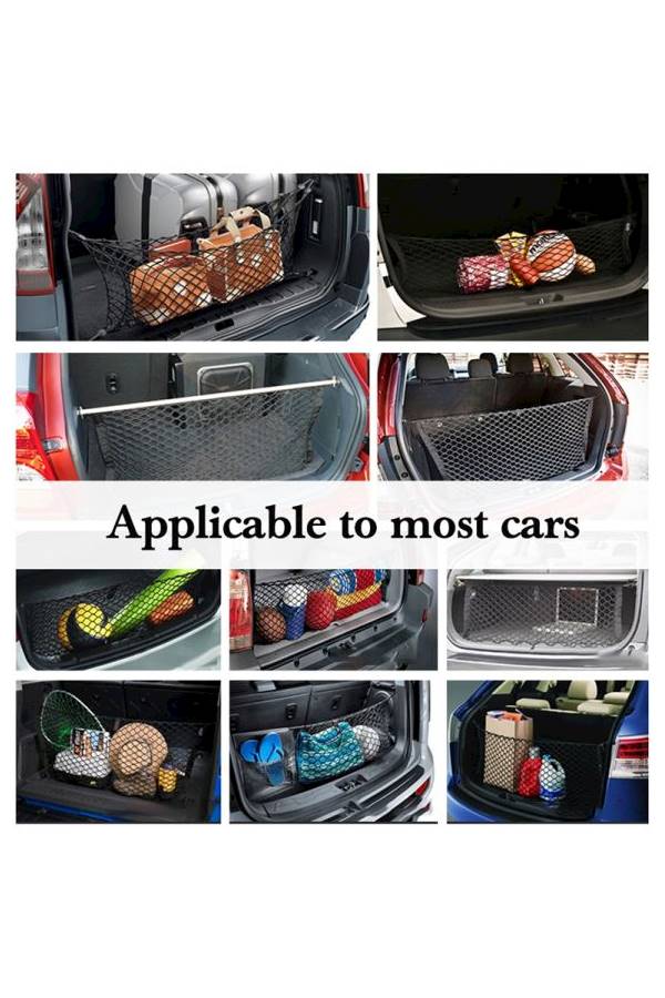 Generic 1 Set Car Trunk Bungy  Nylon Cargo Net SUV Car Truck Storage Adjustable Rear Cargo Organizer  - Image 2