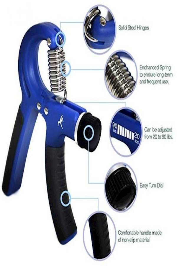 Generic 1040Kg AType Adjustable Heavy Grips Hand Gym Power Fitness Hand Exerciser Grip Wrist Strength Training Hand Gripper Fitness Master Hand Grip Strengthener  - Image 3
