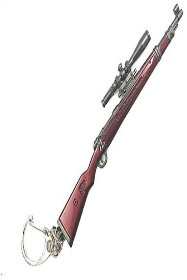 PUBG Sniper Rifle Keychain Brown/Grey/Silver  - Image 3