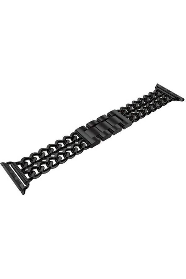 Smart Watch Bands Metal Strap Link Bracelet Stainless Steel Band Watch Bracelet 42Mm Black  - Image 1