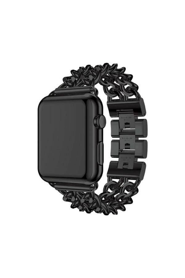Smart Watch Bands Metal Strap Link Bracelet Stainless Steel Band Watch Bracelet 42Mm Black  - Image 3