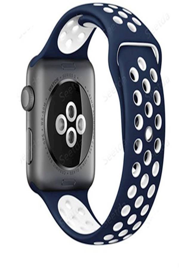 Sports Silicone strap for apple watch Iwatch band 42mm for iwatch Series1 2 3 band men Rubber bracelet With Adapter
