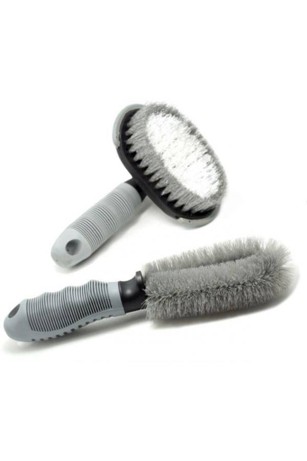 Generic Car Cleaning Cleaning Wheel Special Soft Steel Ring Brush Combination Set (Gray) - Image 1