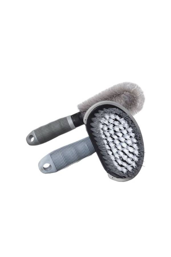 Generic Car Cleaning Cleaning Wheel Special Soft Steel Ring Brush Combination Set (Gray) - Image 2