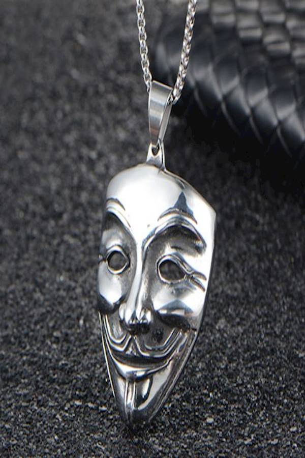 Vendetta Titanium Steel Pendant Necklace