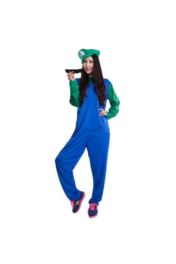 Super Mario Adult Halloween Costume Dress - Image 1