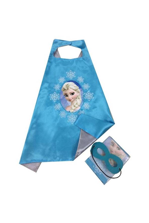 ماركة غير محددة زي تنكري لشخصية الملكة إلسا مع قناع البطلة الخارقة مستوحى من فيلم Frozen 