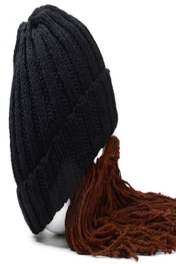 Beanie With Beard Costume Accessory M  - Image 5