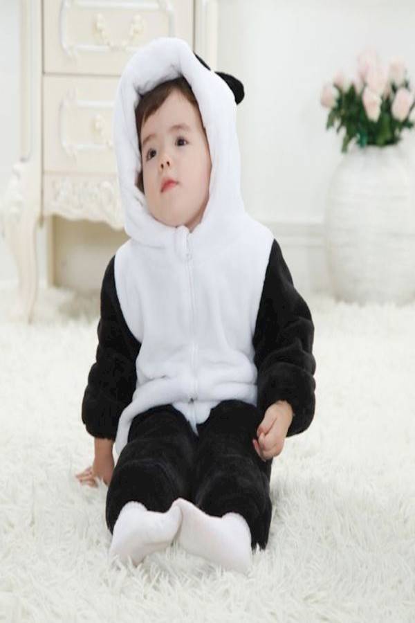 Monolayer Panda Jumper Baby Creeping Suit - Image 2
