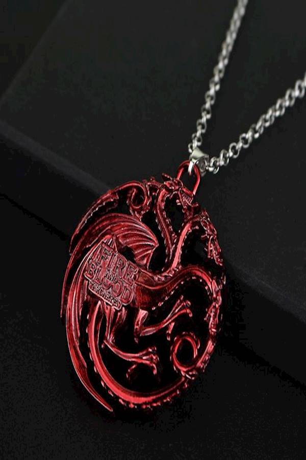 The Song of Ice and Fire Game of Thrones Targaryne Dragon Necklace[zZ] - Image 5