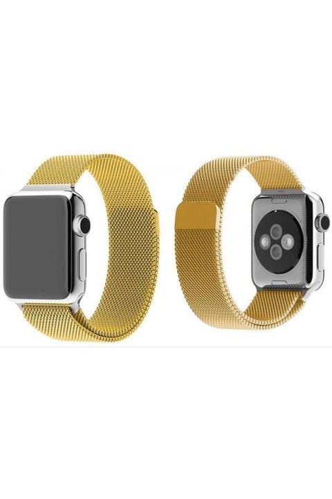 Smart Watch 42Mm Magnetic Milanese Loop Stainless Steel Band 42Mm Gold