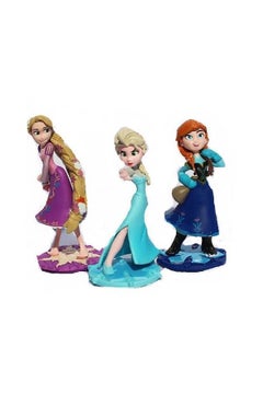 3-Piece Elsa Anna Rapunzel Action Toy 10inch