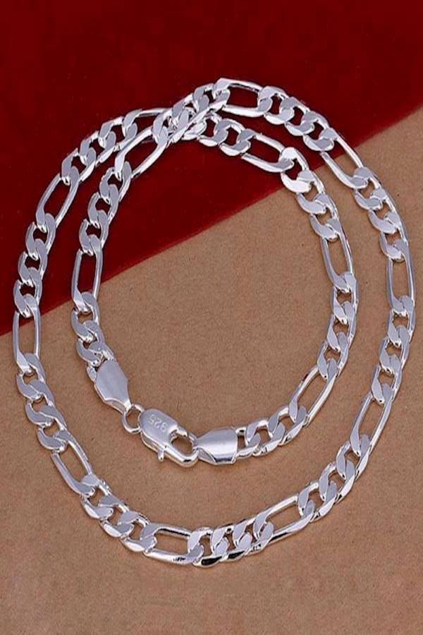 Silver Plated Chain Necklace - Image 2