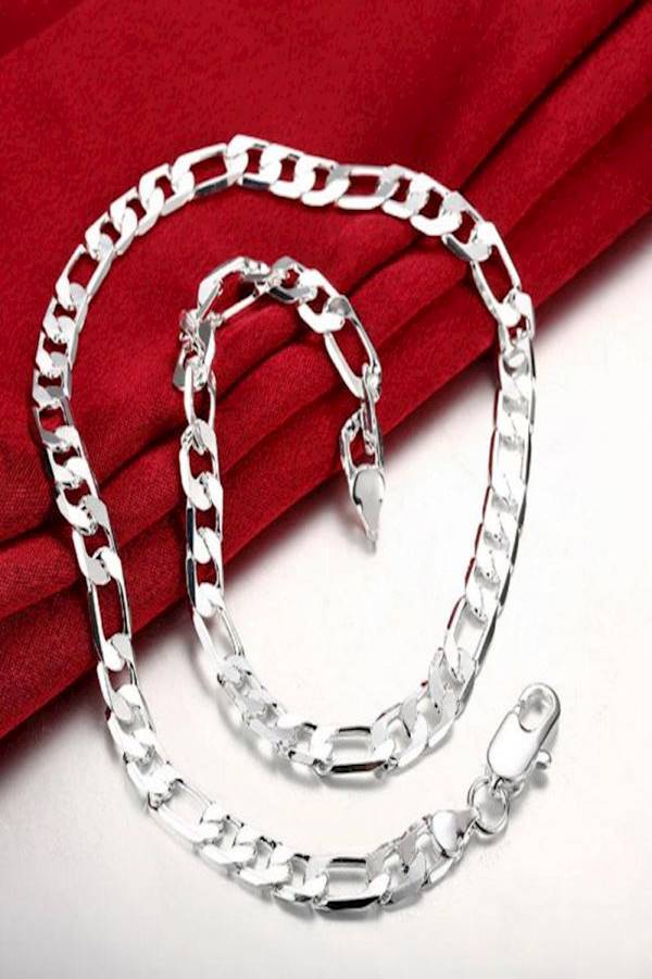 Silver Plated Chain Necklace - Image 4