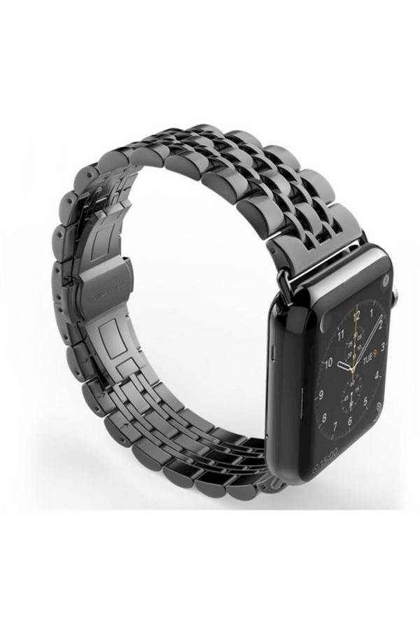 Smart Watch 42Mm Replacement Stainless Steel Watch Band 7 Lines With Axle Adapters - Image 3