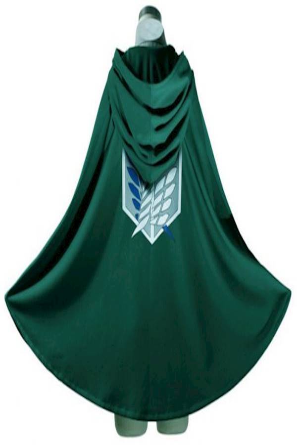High-Density Fabric Attack On Titan Cloak Cosplay Costume With Cape For Unisex