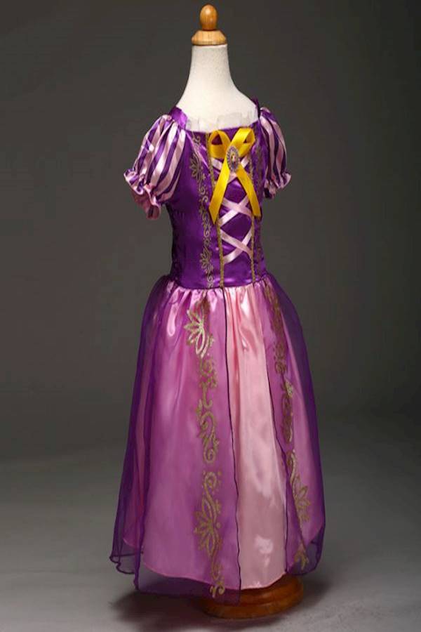 Rapunzel Princess Themed Party Fancy Dress Cosplay Costume With Accessories - Image 2