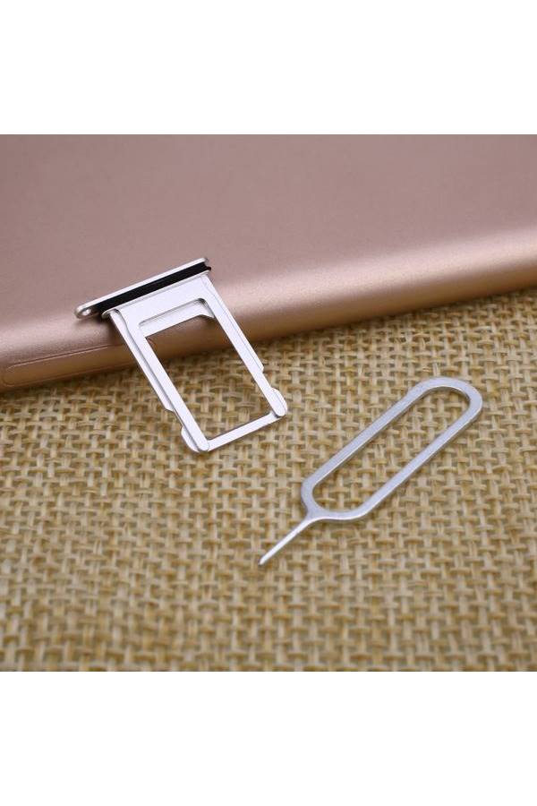 Generic - Mobile Phone Sim Card Tray With Waterproof Ring Pin Key For Iphone 7 Plus Multicolour - Image 1