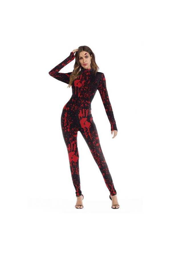 Romper Zipper Scary Horror Costume - Image 1