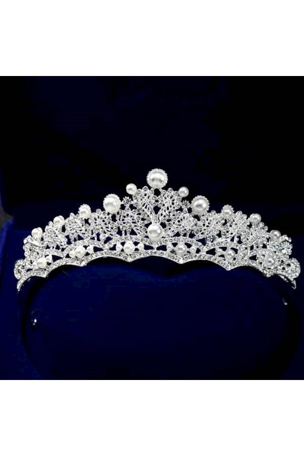 Floral Patterned Crown Tiara  - Image 4