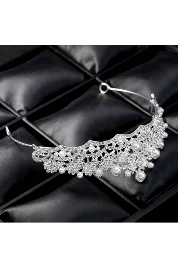Floral Patterned Crown Tiara  - Image 5