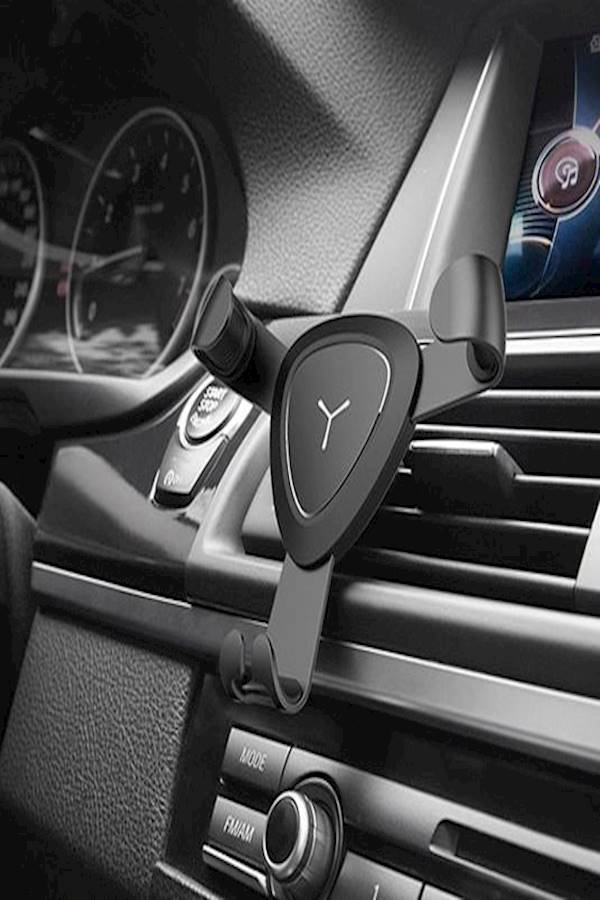 Gravity Air Vent Mount Car Mobile Phone Holder Adjustable Bracket Phone Stand Holder Black - Image 4