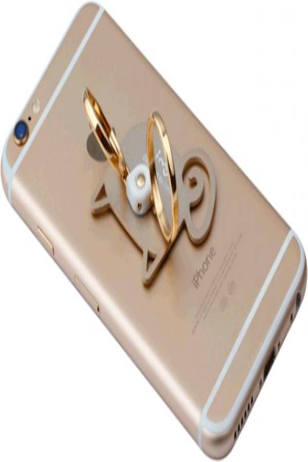 Generic - Metal Finger Ring Holder Grip Stand for ALL Mobile Phone / Tablet with 360 Degree-Metal ring buckles Gold - Image 1
