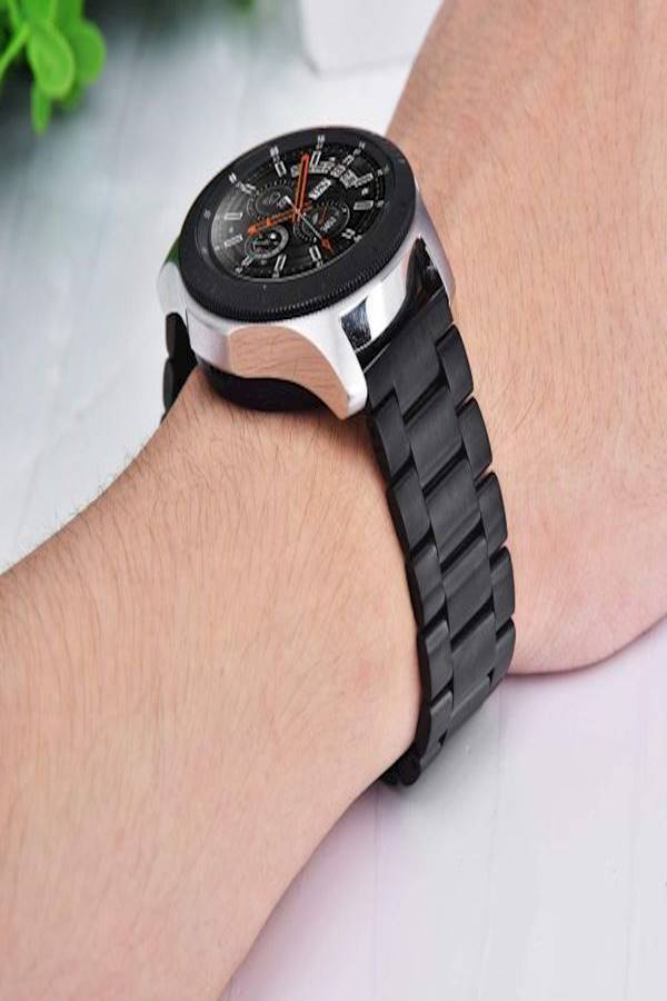 Stainless Steel Metal Replacement Band For Samsung Gear S3 Black - Image 3