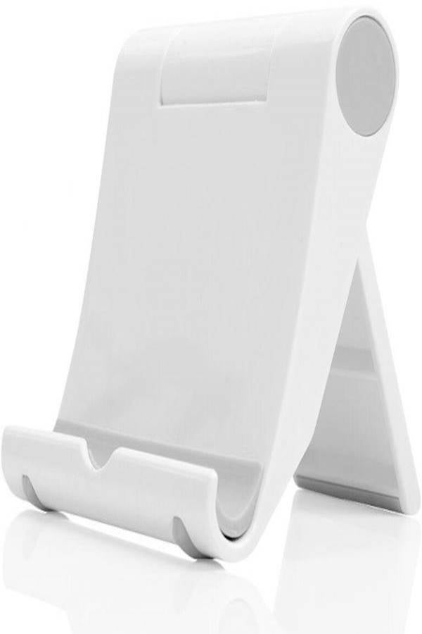 Generic - Universal Foldable Table Desktop Desk Stand Holder Cradle For Phone Tablet White - Image 1