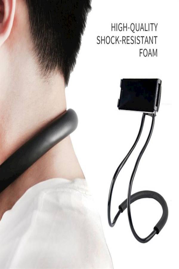 Generic - Lazy Hang Neck Phone Holder, Multi-function Creative Mobile Phone Stand Desktop Bed Car Lazy Bracket - - Image 1