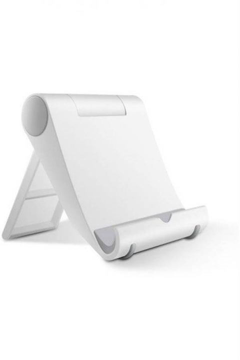 Universal Mini Desktop Stand Cradle Mount Holder For Smart Phone And Tablet White