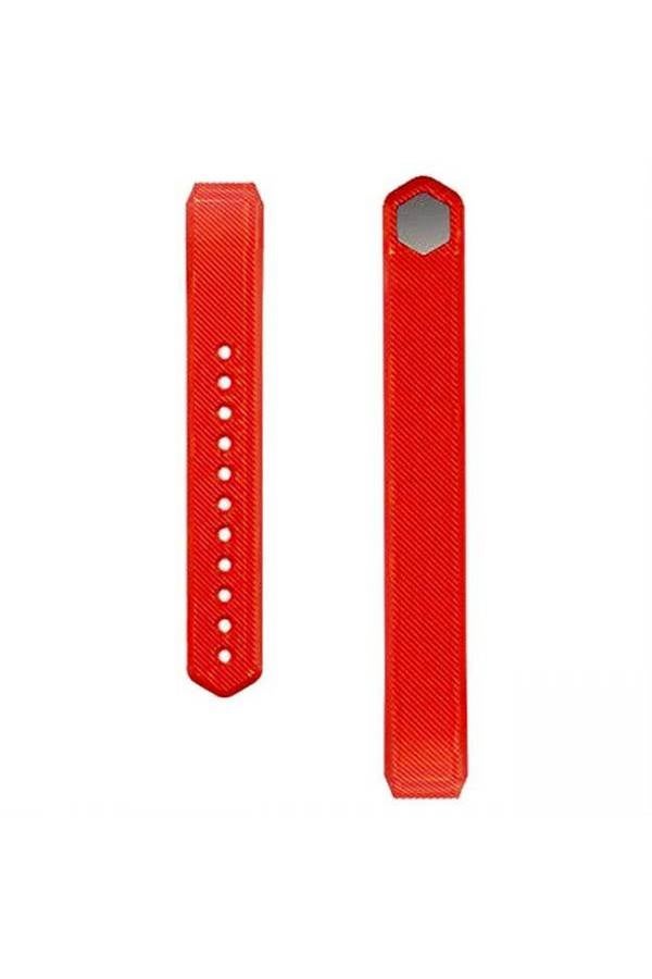Silicone Smart Watch Band with Protective Film for Fitbit Alta Red - Image 2
