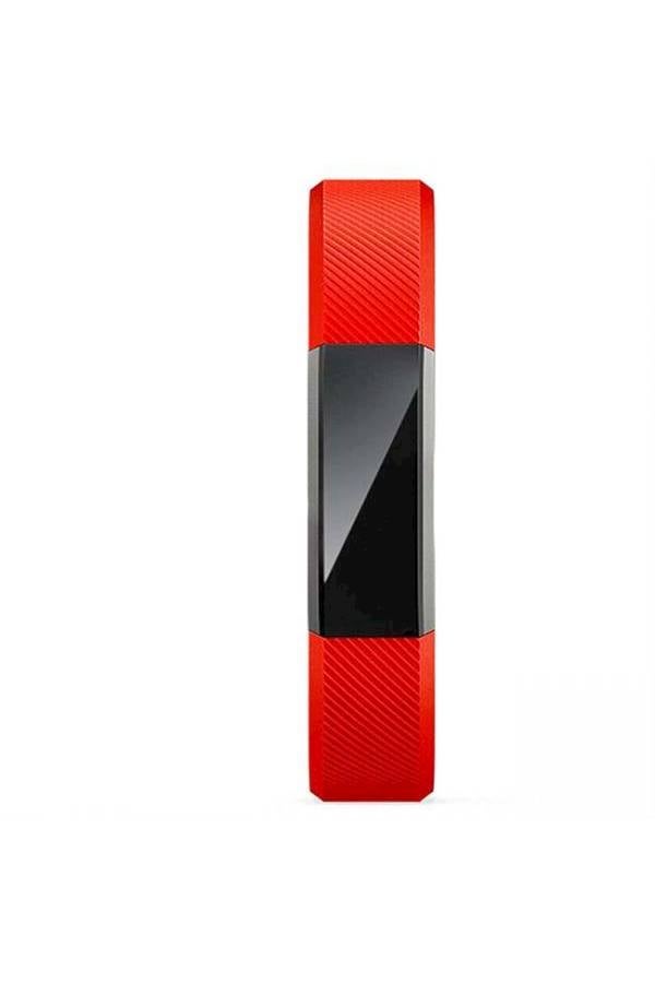 Silicone Smart Watch Band with Protective Film for Fitbit Alta Red - Image 3