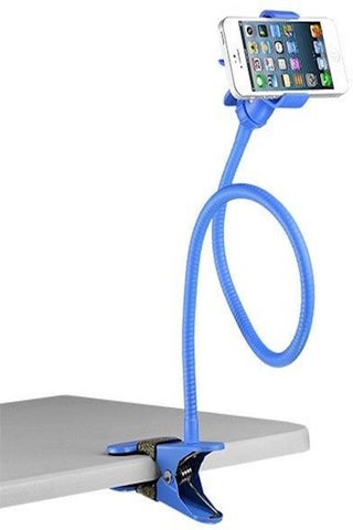 حامل تثبيت الهاتف للسرير والمكتب بخاصية دوران 360 درجة لهواتف ابل ايفون 6 - ازرق - v1555565931/N24006511A_1