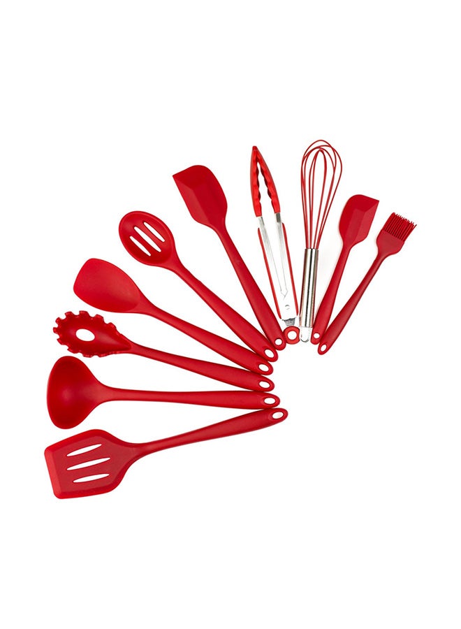10-Piece Kitchen Utensil Red 15x10x17cm - Image 1