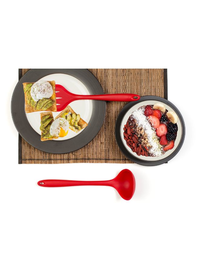 10-Piece Kitchen Utensil Red 15x10x17cm - Image 2