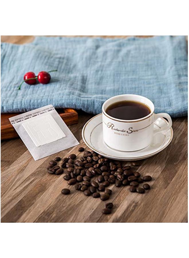50-Piece Hanging Ear Drip Coffee Filter Beige 5x8x17cm  - Image 5