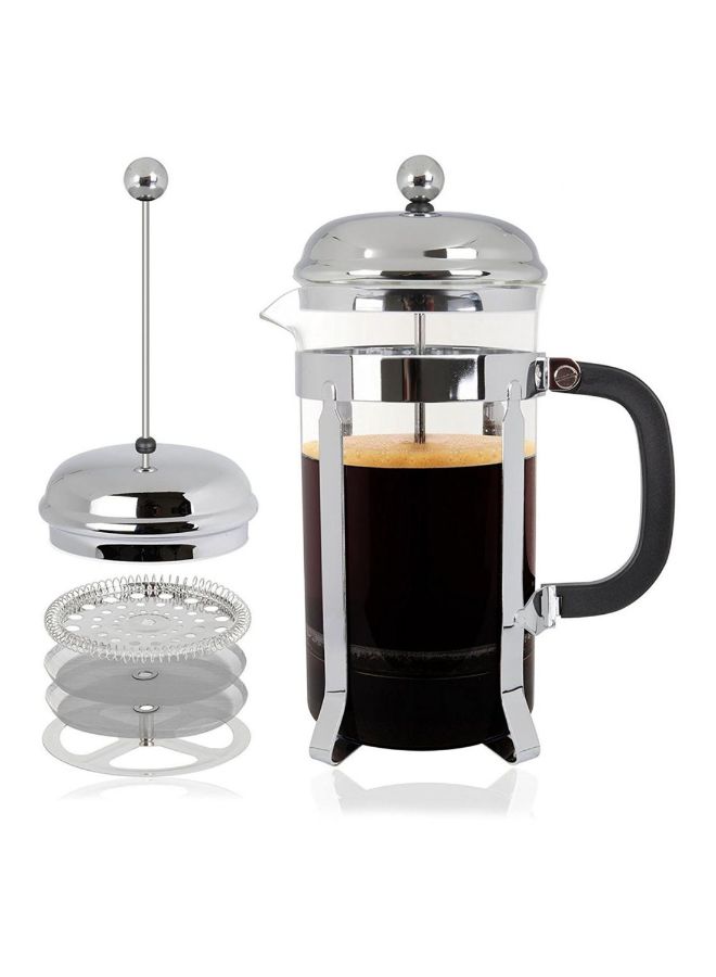 French Press Coffee Maker Clear 15 x 10 x 17 centimeter Clear 15 x 10 x 17cm - Image 2