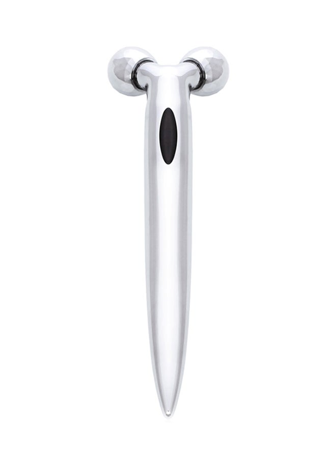 Sharpdo 3D Dual Head Face Massager Silver 14.5 x 4.8cm