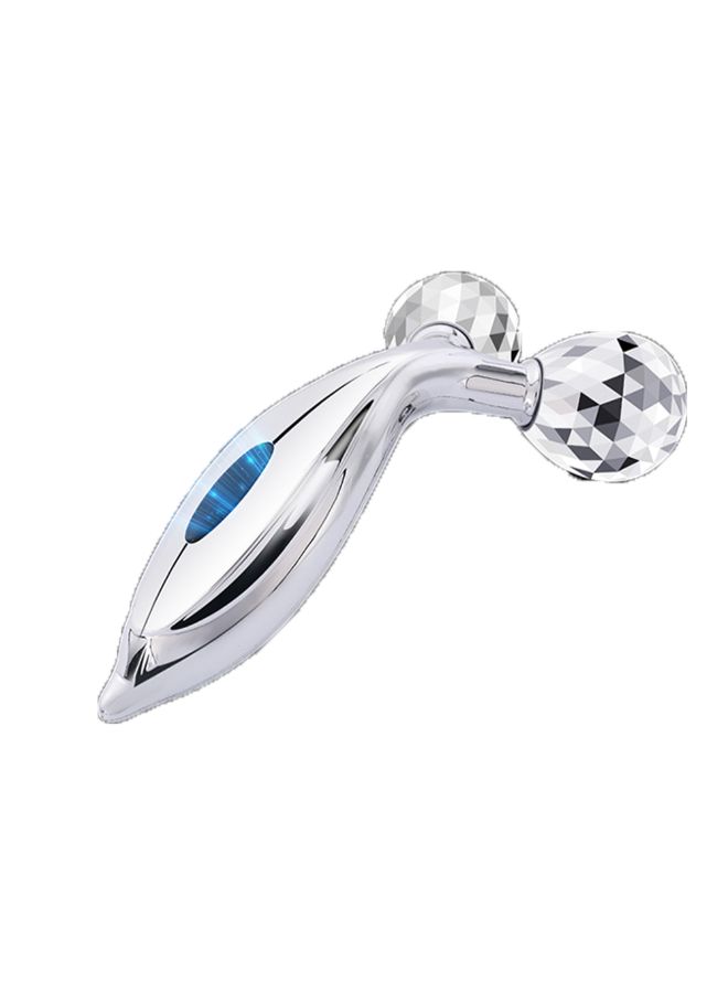 Sharpdo 3D Dual Head Face Massager Silver 16.5 x 9.5cm - Image 2