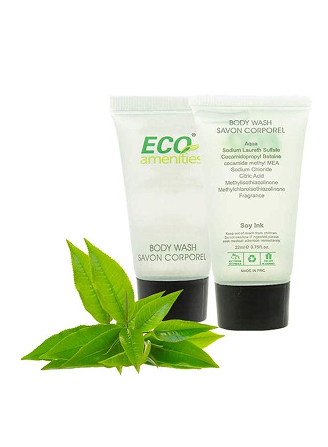 ECO Amenities Pack Of 72 Transparent Tube Individually Wrapped Shower Gel 22ml