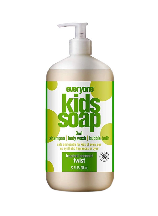 Everyone 3-In-1 Tropical Coconut Twist Kids Soap 